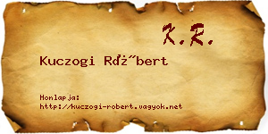 Kuczogi Róbert névjegykártya